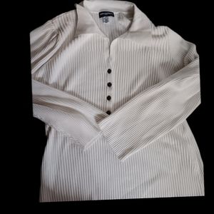 Ribbed Polo Top